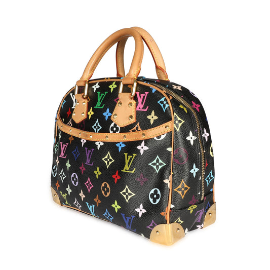 Louis Vuitton Louis Vuitton x Takashi Murakami Black Monogram Multicolore Trouville