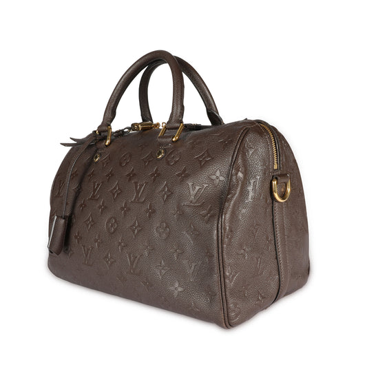 Louis Vuitton Louis Vuitton Terre Monogram Empreinte Leather Speedy 30