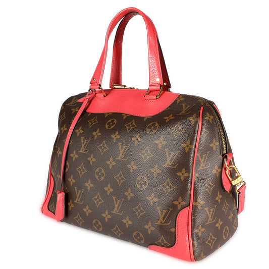 Louis Vuitton Louis Vuitton Poppy Leather & Monogram Canvas Retiro Satchel