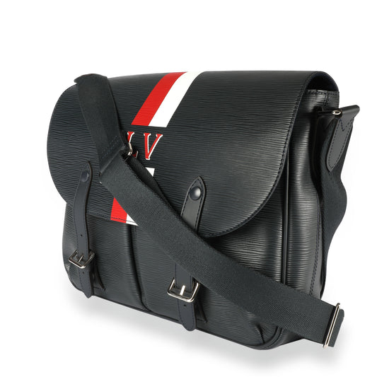 Louis Vuitton Louis Vuitton Navy Epi Leather Christopher Messenger Bag