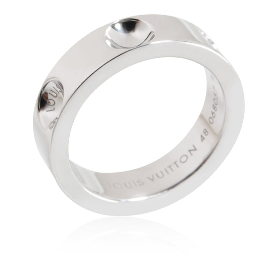 Louis Vuitton Empreinte 5 mm Band in 18K White Gold