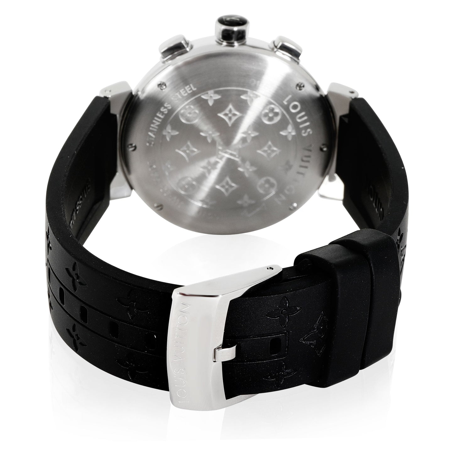 Louis Vuitton Louis Vuitton Tambour Q11BG Unisex Watch in Stainless Steel