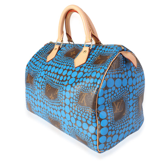 Louis Vuitton Louis Vuitton x Yayoi Kusama Blue Infinity Dots Monogram Canvas Speedy 30