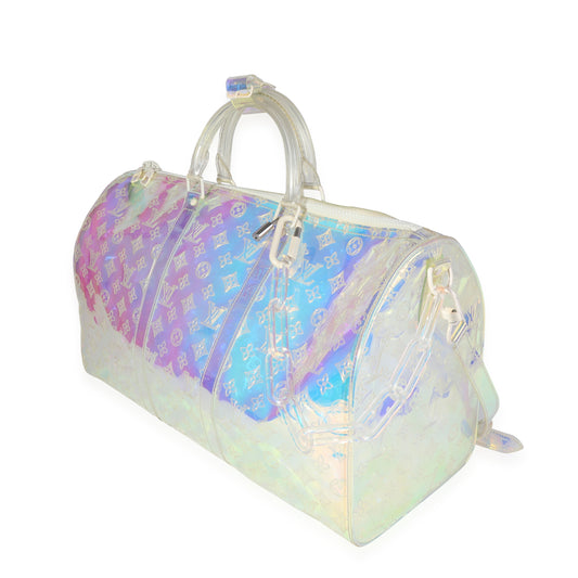 Louis Vuitton Louis Vuitton x Virgil Abloh PVC Prism Keepall Bandoulière 50