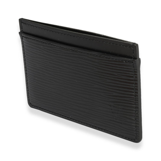Louis Vuitton Black Epi Card Holder