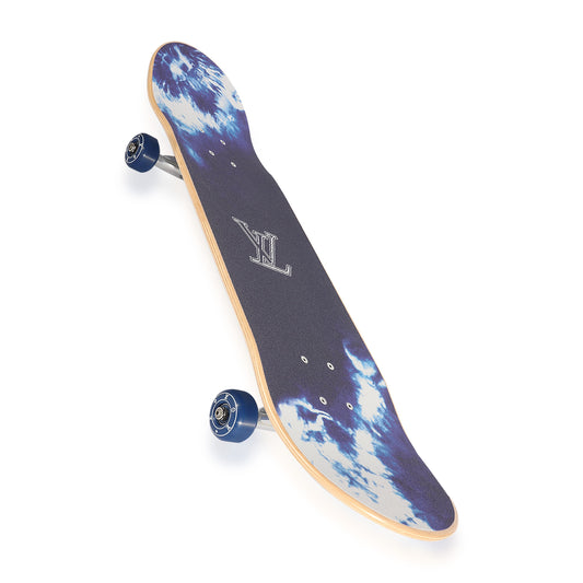 Louis Vuitton Blue Monogram Bandana Tie Dye Skateboard
