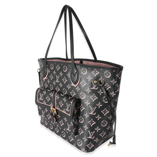 Louis Vuitton Louis Vuitton Black Pink Monogram Canvas Fall For You Neverfull MM