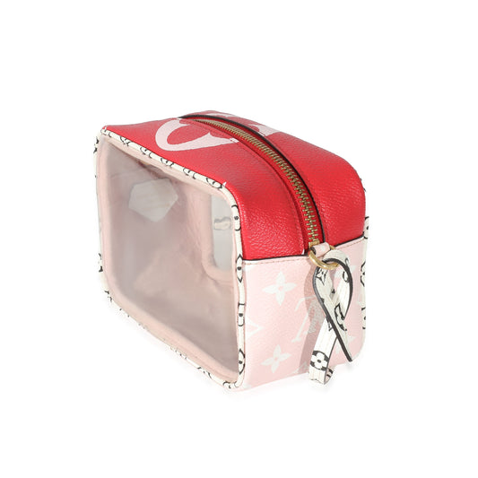 Louis Vuitton Louis Vuitton Red Monogram Giant Canvas PVC Beach Pouch