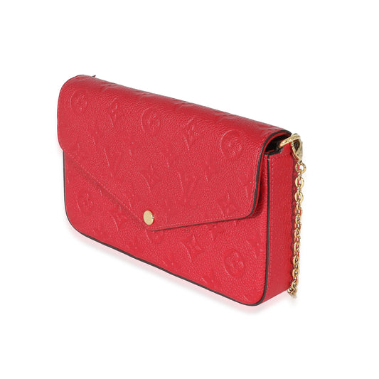 Louis Vuitton Louis Vuitton Scarlet Monogram Empreinte Félicie Pochette