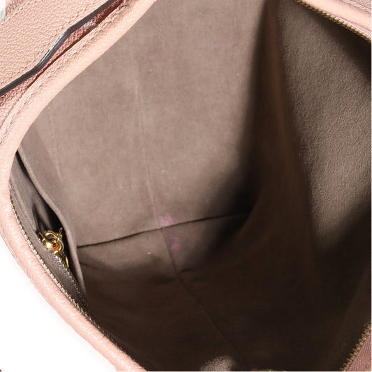 Louis Vuitton Louis Vuitton Trianon Pink Cream Empreinte Monogram Giant Carryall PM