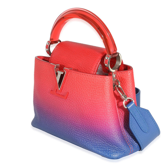 Louis Vuitton Blue Red Ombre Taurillon Mini Capucines