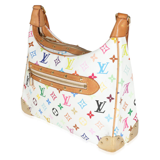 Louis Vuitton Louis Vuitton White Monogram Multicolore Canvas Boulogne