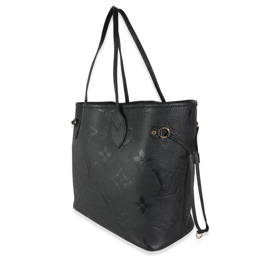 Louis Vuitton Black Giant Monogram Empreinte Neverfull MM