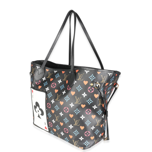 Louis Vuitton Black Monogram Multicolor Canvas Game On Neverfull MM