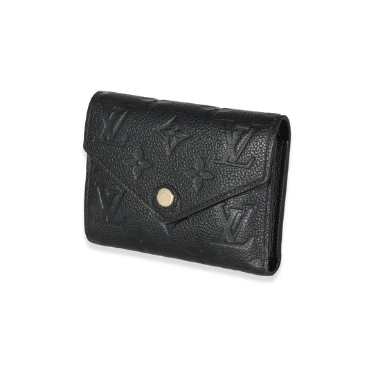 Louis Vuitton Black Empreinte Victorine Wallet