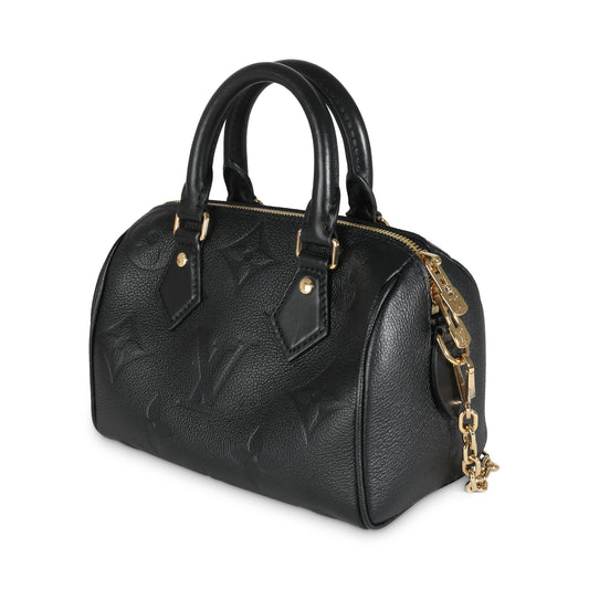 Louis Vuitton Black Monogram Giant Empriente Speedy Bandouliere 20