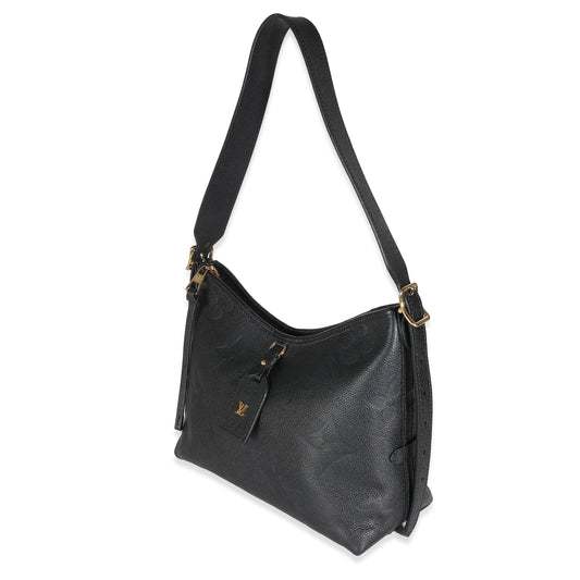 Louis Vuitton Black Giant Monogram Empreinte Carryall PM