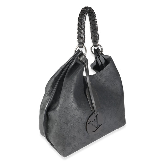 Louis Vuitton Black Mahina Carmel Hobo