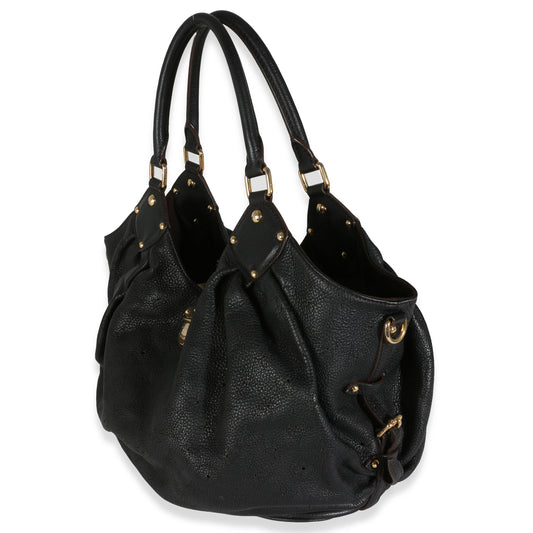 Louis Vuitton Black Mahina XL Hobo