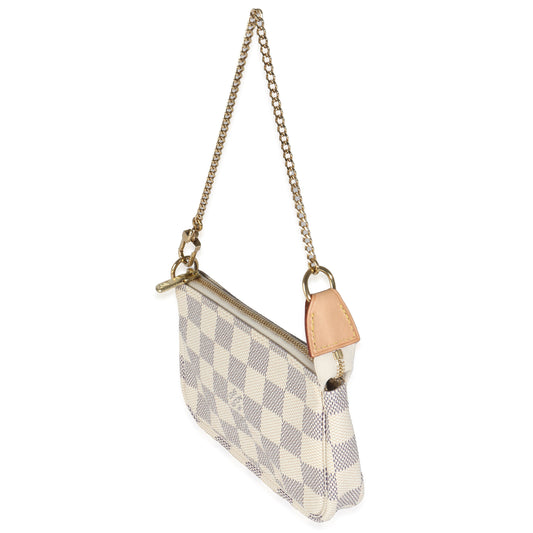 Louis Vuitton Damier Azur Canvas Mini Pochette Accessories