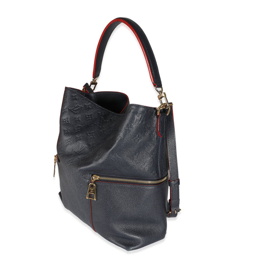 Louis Vuitton Marine Rouge Monogram Empreinte Melie Hobo