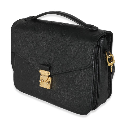Louis Vuitton Black Monogram Empreinte Pochette Metis