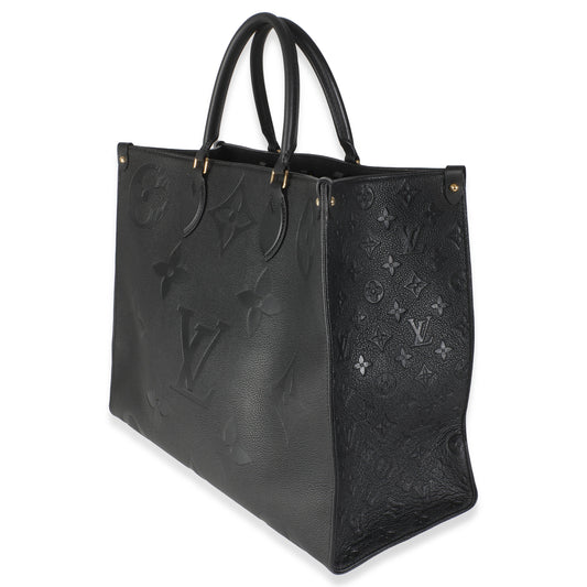 Louis Vuitton Black Monogram Empreinte Onthego GM