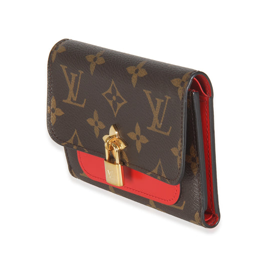 Louis Vuitton Monogram Canvas Flower Lock Compact Wallet