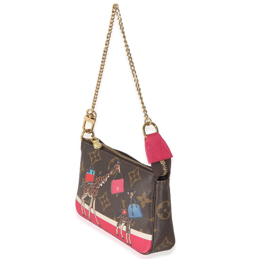 Louis Vuitton Christmas Animation Monogram Canvas Mini Pochette Accessoires