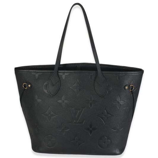 Louis Vuitton Black Monogram Empreinte Neverfull MM