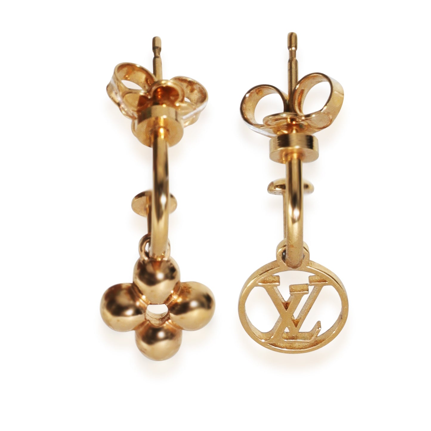 Louis Vuitton Gold-Plated Blooming Earrings