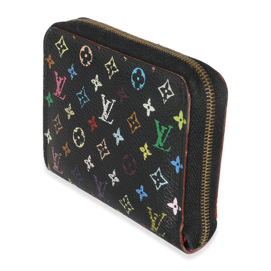 Louis Vuitton Black Multicolor Monogram Canvas Zippy Coin Purse