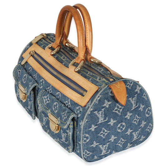 Louis Vuitton Blue Monogram Denim Neo Speedy