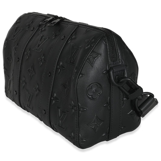 Louis Vuitton Black Monogram Seal City Keepall