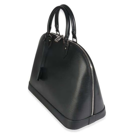 Louis Vuitton Black Epi Alma GM