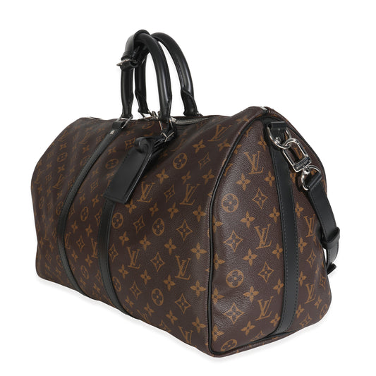 Louis Vuitton Monogram Macassar Keepall Bandouliere 45
