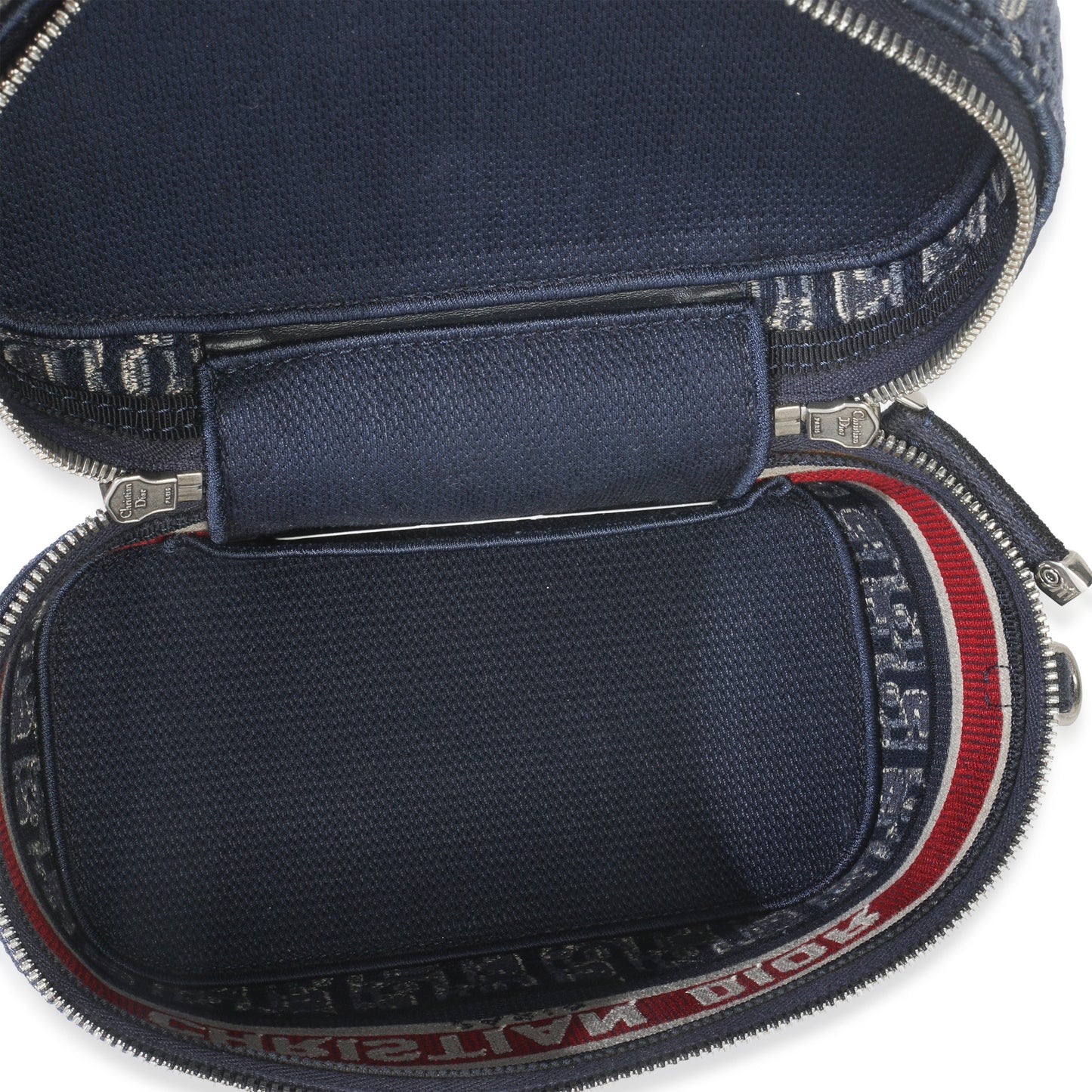 Dior Blue Red Velvet Oblique Diortravel Vanity Case