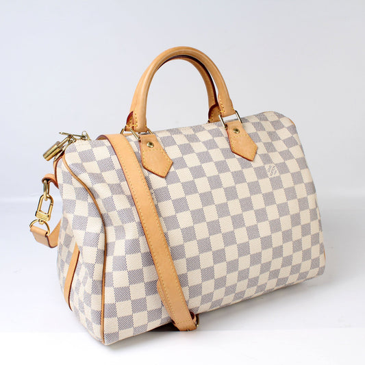 Louis Vuitton Speedy 30 Bandouliere Damier Azur
