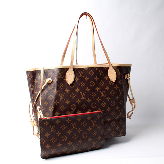 Louis Vuitton Neverfull MM W/Wallet Monogram