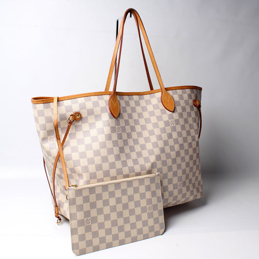 Louis Vuitton Neverfull GM W/ Wallet Damier Azur