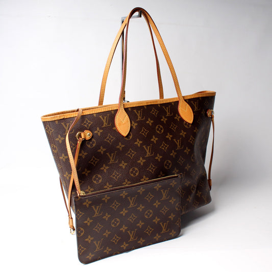 Louis Vuitton Neverfull MM W/ Wallet Monogram