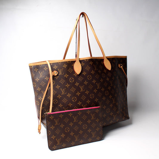 Louis Vuitton Neverfull W/Wallet GM Monogram