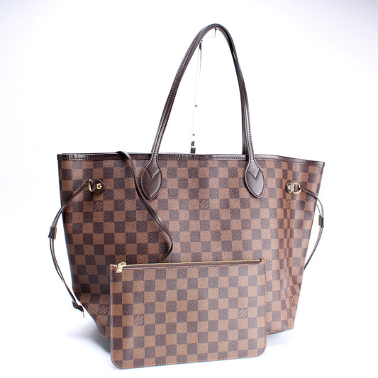 Louis Vuitton Neverfull MM w/Wallet Damier Ebene