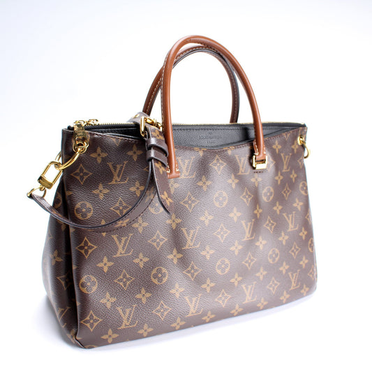 Louis Vuitton Pallas Tote Monogram Canvas Side