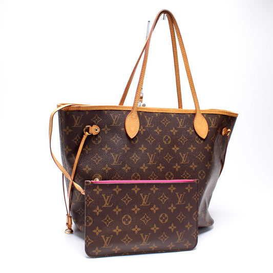 Louis Vuitton Neverfull W/Wallet MM Monogram