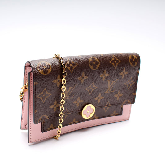 Louis Vuitton Flore Chain Wallet Monogram