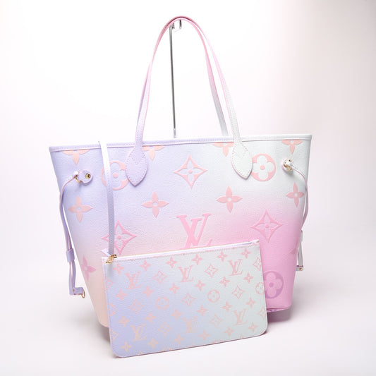 Louis Vuitton Neverfull MM w/Pouch 'Spring in the City" Giant Monogram