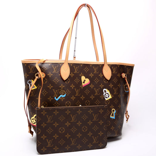 Louis Vuitton Neverfull MM Lovelock w/Wallet