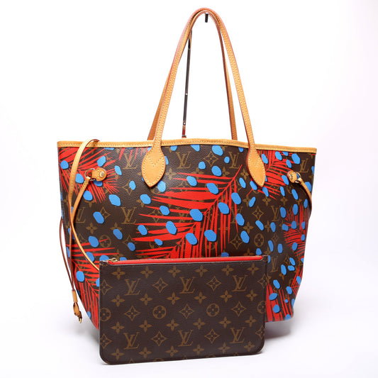 Louis Vuitton Neverfull With Wallet MM Jungle Dots