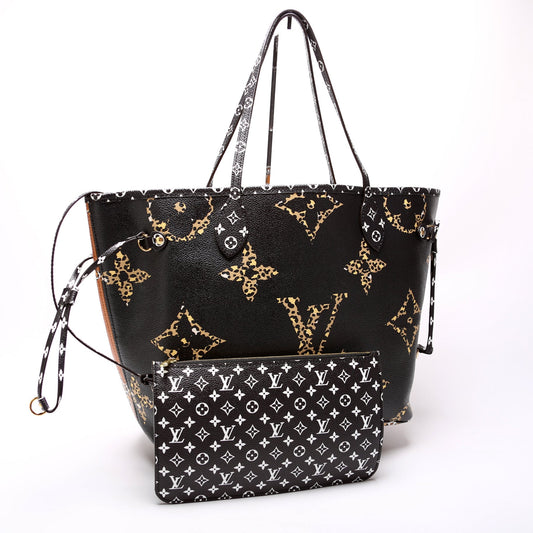 Louis Vuitton Neverfull With Wallet MM Jungle